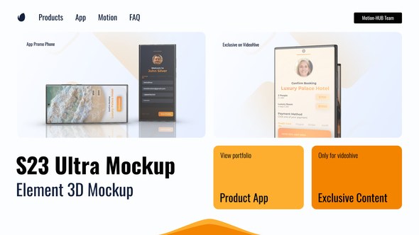 Videohive App Promo 3D Phone Mockup Product Promo template preview