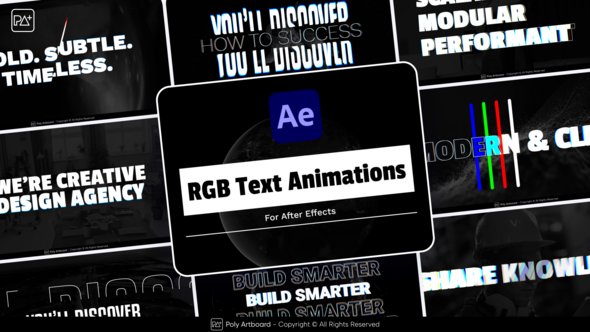 Videohive RGB Text Animations For After Effects Titles template preview