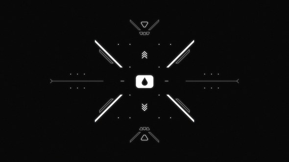 Videohive Minimal HUD Logo Logo Stings template preview