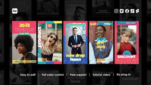 Videohive Street Wear Instagram Stories 45163788 Product Promo template preview