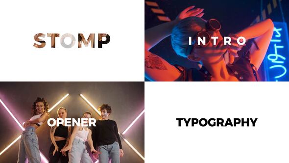 Videohive Stomp Typography 50192384 Titles template preview