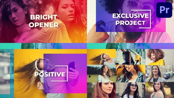 Clean Bright Opener for Premiere Pro Premiere Pro template preview