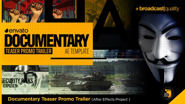 Videohive Documentary Teaser Promo Trailer Openers template preview