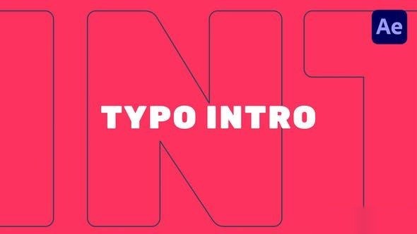 Videohive New Typo Intro 37333112 Openers template preview