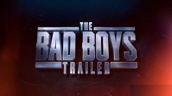 Videohive BAD BOYS Trailer Openers template preview