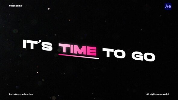 Videohive Stroke Text Animation Titles template preview