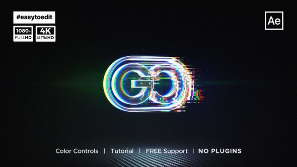 Videohive Glitch Logo Reveal 35504310 Logo Stings template preview