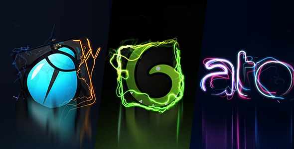 Electric logo intros Video Displays template preview
