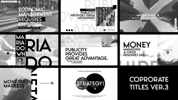 Videohive Business And Corporate Titles V3 Titles template preview