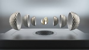 Videohive Futuristic 3D Gold Logo Reveal Logo Stings template preview