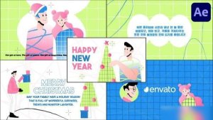 Videohive Christmas Typography Slides for After Effects Openers template preview