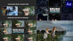 Videohive Hand-Made Brush Transitions And Overlays | After Effects Elements template preview