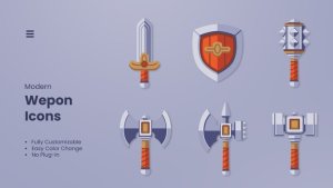 Videohive Weapon Asset Elements template preview