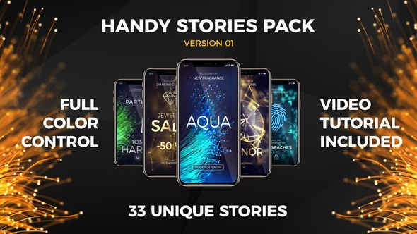Videohive Handy Stories Pack Product Promo template preview