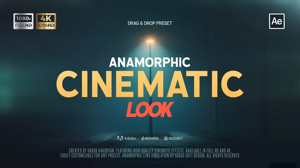 Videohive Anamorphic Cinematic Look Elements template preview