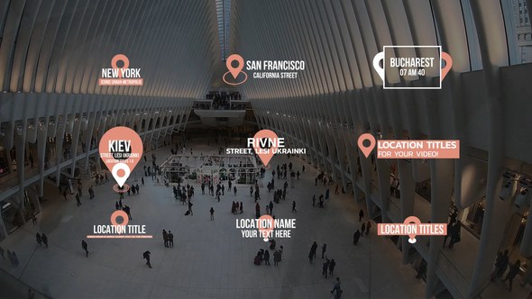 Videohive Location Titles | AE 51754891 Titles template preview