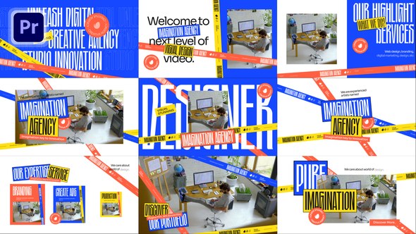 Creative Agency Premiere Pro template preview