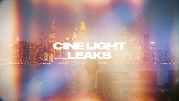 Cine Light Leaks Premiere Pro template preview