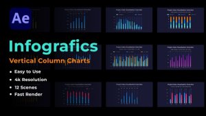 Videohive Vertical Column Charts Infographics template preview