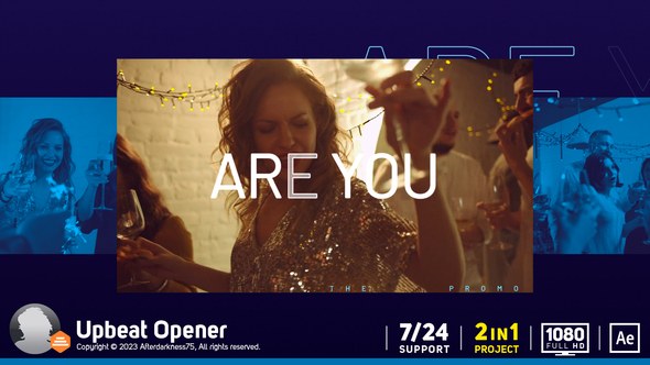 Videohive Upbeat Opener 43144603 Video Displays template preview