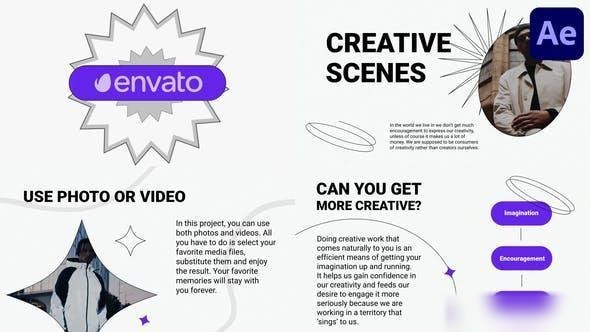 Videohive Clean Creative Scenes for After Effects Openers template preview