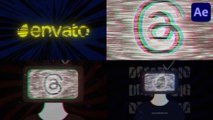 Videohive TV Head Logo for After Effects Logo Stings template preview
