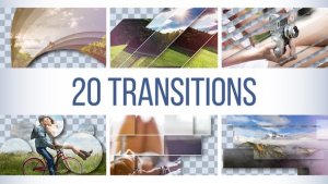 Transitions Pack Video Displays template preview