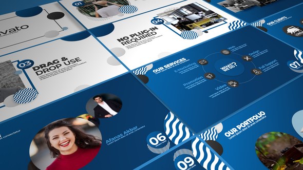 Videohive Simple Corporate Presentation 23405197 Video Displays template preview