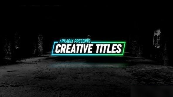 Videohive Creative Titles 4k Titles template preview