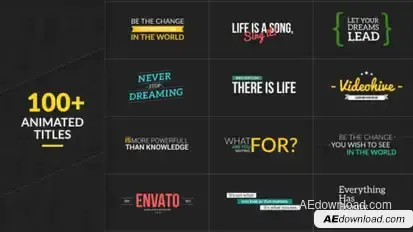 100+ Animated Titles Video Displays template preview