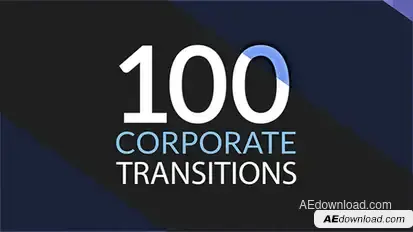100 Corporate Transitions Video Displays template preview