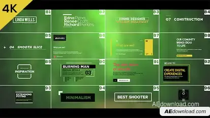 100 Motion Titles and Lowerthirds Video Displays template preview
