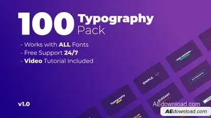 100 Titles Pack Video Displays template preview
