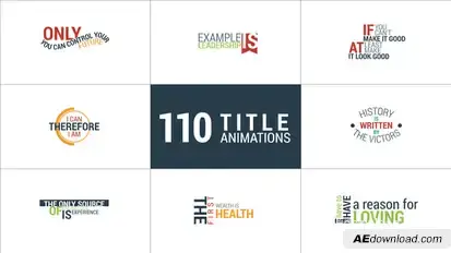 110 Title Animations Video Displays template preview