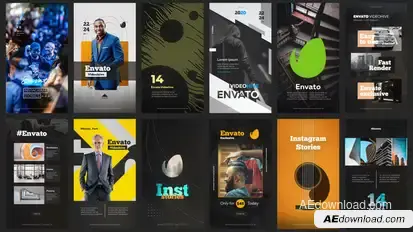 12 Instagram Stories Vol. 1 Video Displays template preview