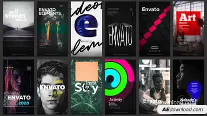 12 Instagram Stories Vol. 6 Video Displays template preview