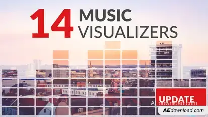 14 Music Visualizers Video Displays template preview