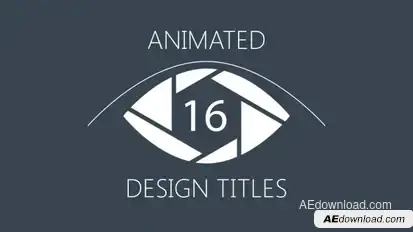 16 Animated Design Titles Video Displays template preview