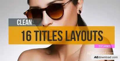 16 Minimal Titles Video Displays template preview