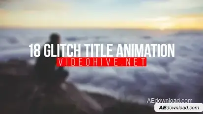 18 Glitch Title Video Displays template preview
