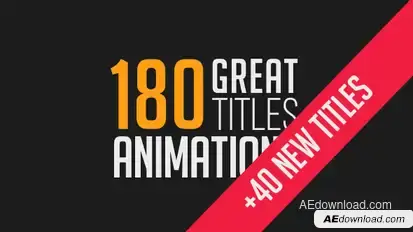 180 Great Title Animations Video Displays template preview