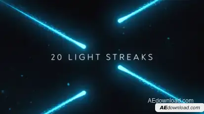 20 Light Streaks Background | Premiere Pro Premiere Pro template preview