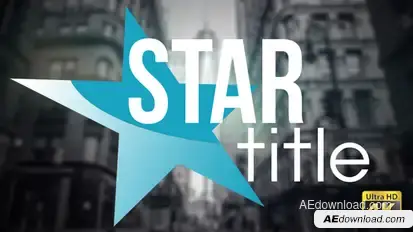 20 Star Titles Video Displays template preview