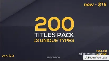 200 Titles Pack (13 unique types) Video Displays template preview