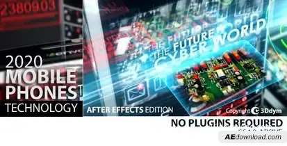 2020 Mobile Phones Technology Video Displays template preview