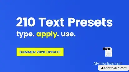 210 Text Presets Video Displays template preview