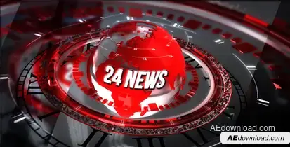 24 Broadcast News - Complete Package Video Displays template preview