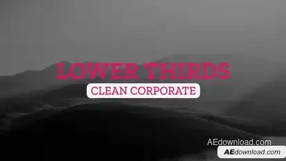24 Typography Lower Thirds Video Displays template preview