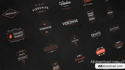 25 Animated Titles & Badges & labels Video Displays template preview