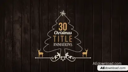 30 Christmas Title Animations Video Displays template preview